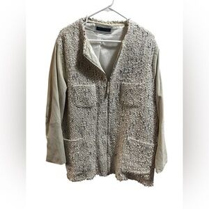 Fabiana Filippi Tweed Double Zip Blazer 3X